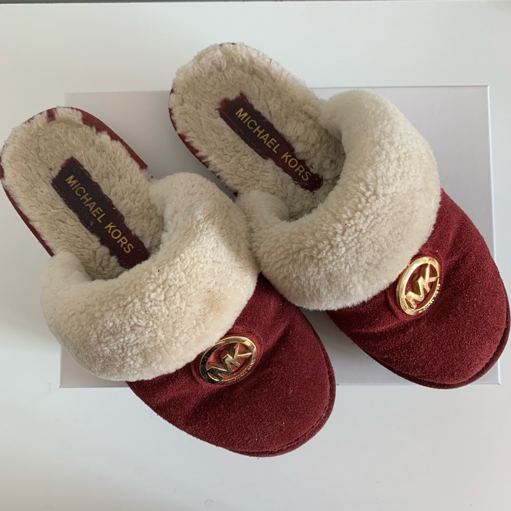 Michael Kors Red Slippers Size 7